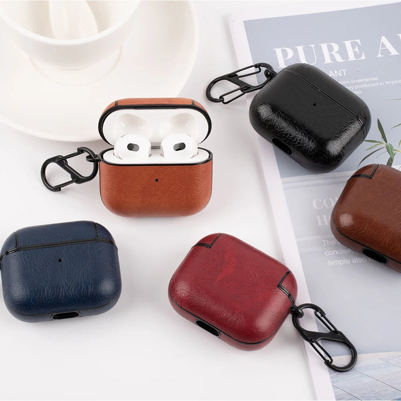 Case de Couro PU Para AirPods