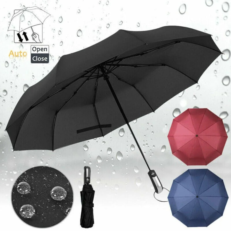 Guarda-chuva Automático com 10 Varetas Reforçadas