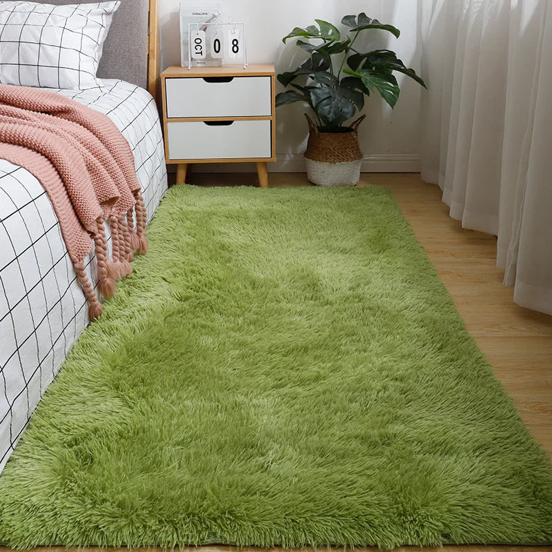 Tapete de Pelúcia Antiderrapante para Quarto