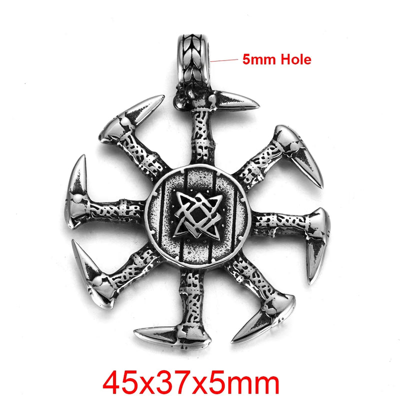 Pingente Viking de Lobo em Aço Inoxidável 316L