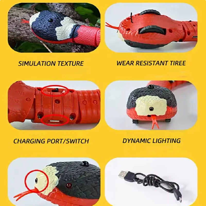 Brinquedo Cobra Elétrica USB para Gatos