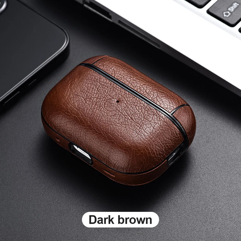 Case de Couro PU Para AirPods