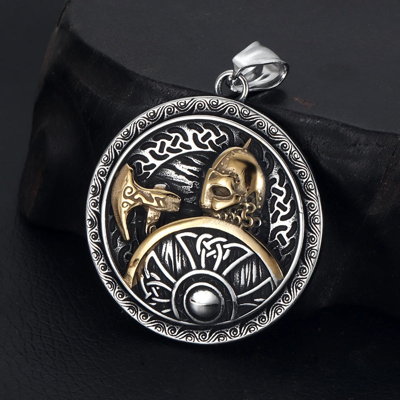 Pingente Viking de Lobo em Aço Inoxidável 316L