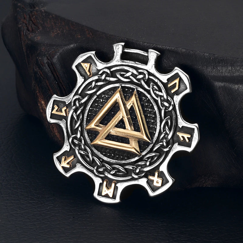 Pingente Viking de Lobo em Aço Inoxidável 316L
