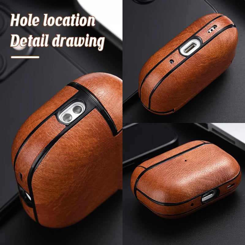 Case de Couro PU Para AirPods