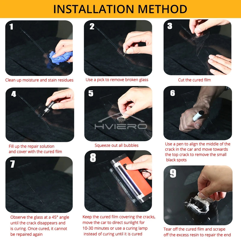 Kit Reparo Para-Brisa e Vidro