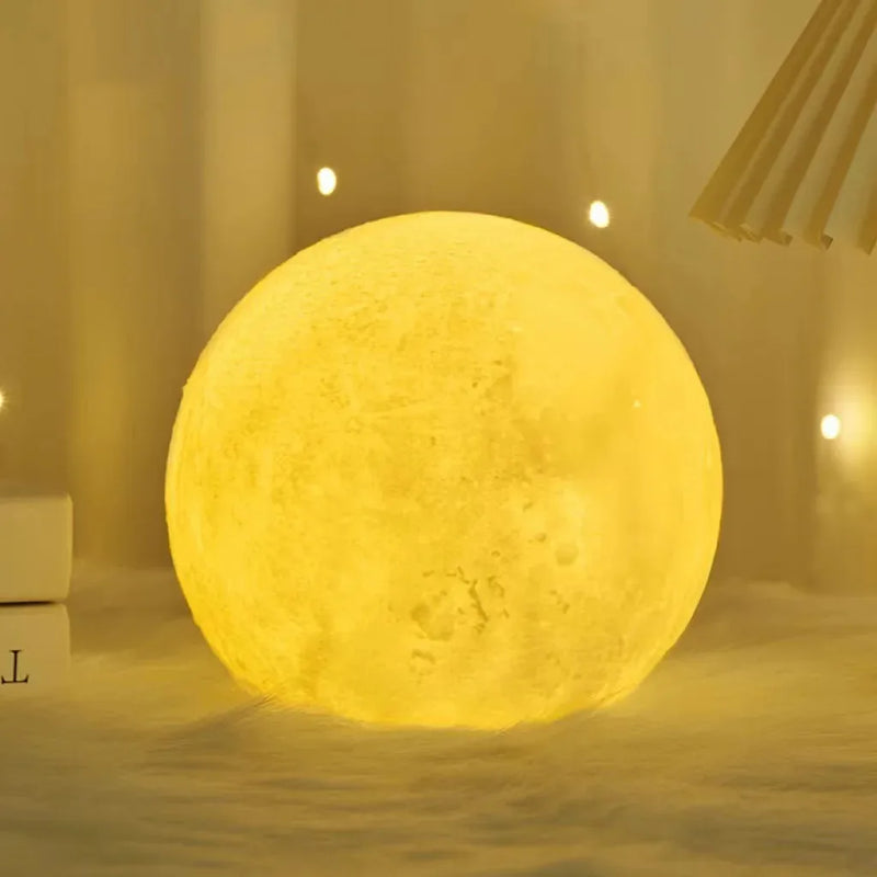 Luminária Lua Atmosférica Noturna