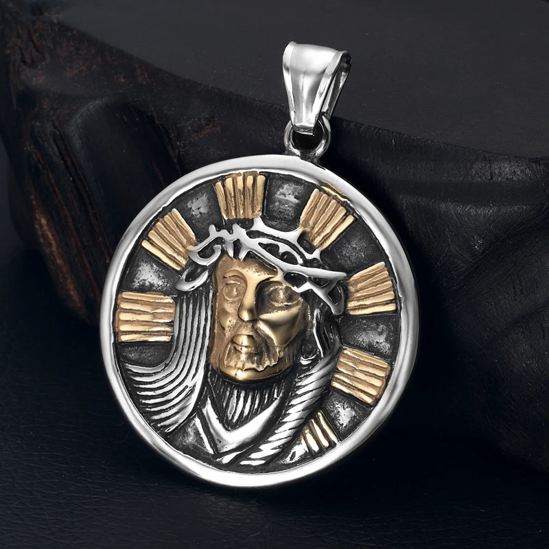 Pingente Viking de Lobo em Aço Inoxidável 316L