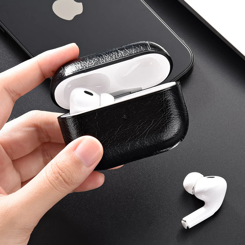 Case de Couro PU Para AirPods