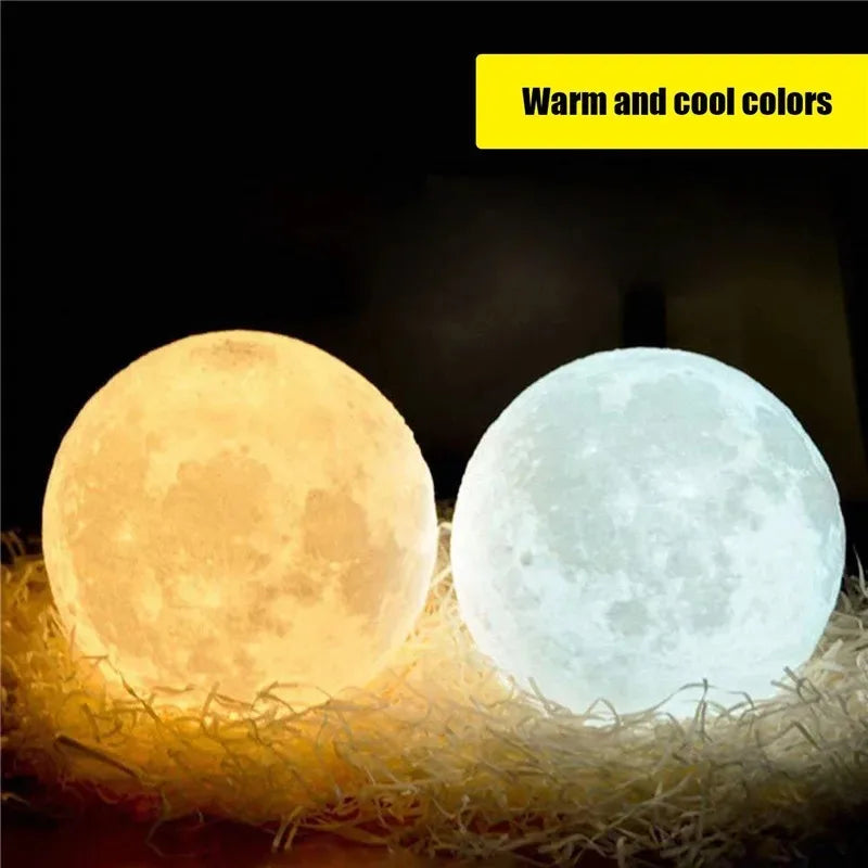 Luminária Lua Atmosférica Noturna