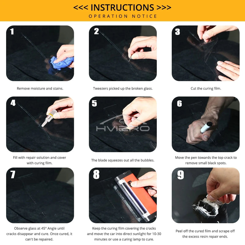Kit Reparo Para-Brisa e Vidro