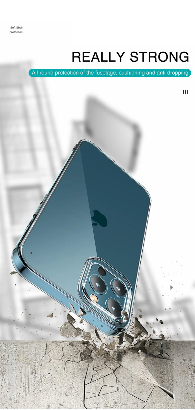 Capa Ultra Fina Transparente para iPhone