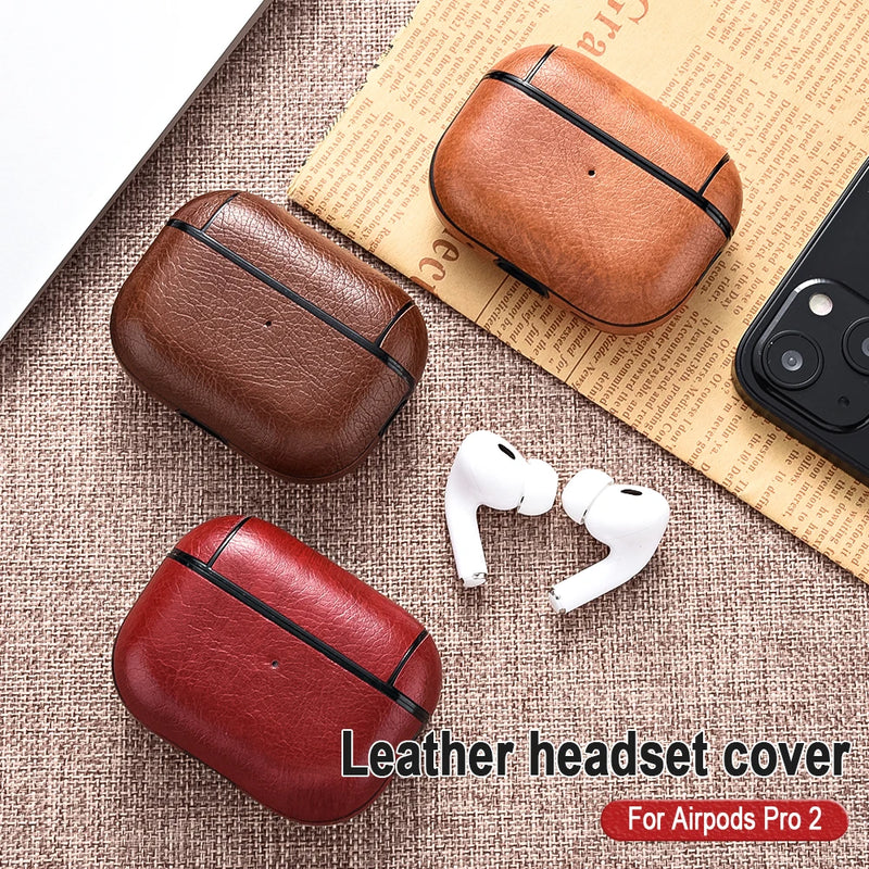 Case de Couro PU Para AirPods