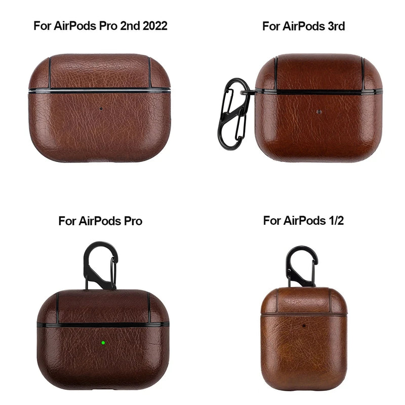 Case de Couro PU Para AirPods