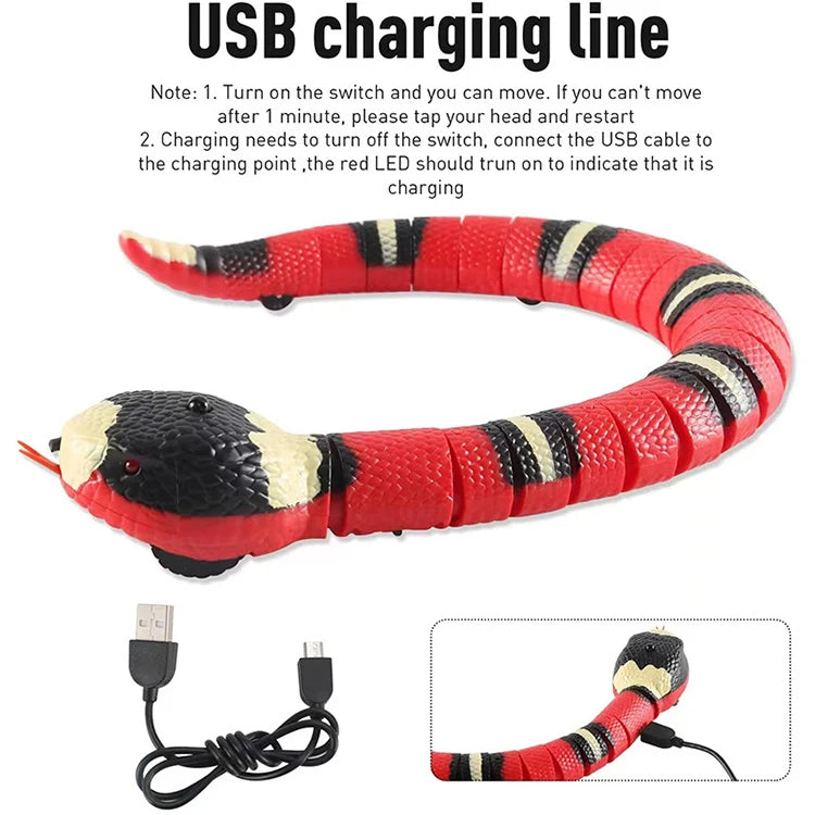 Brinquedo Cobra Elétrica USB para Gatos