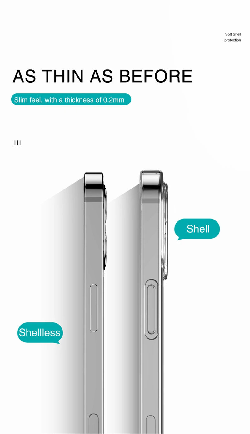 Capa Ultra Fina Transparente para iPhone