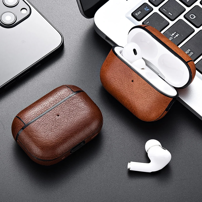 Case de Couro PU Para AirPods