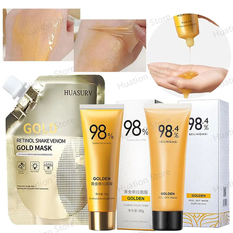Máscara Facial Peel-Off Ouro