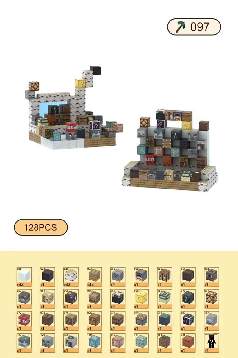 Blocos Magnéticos Criativos 128-150 Peças
