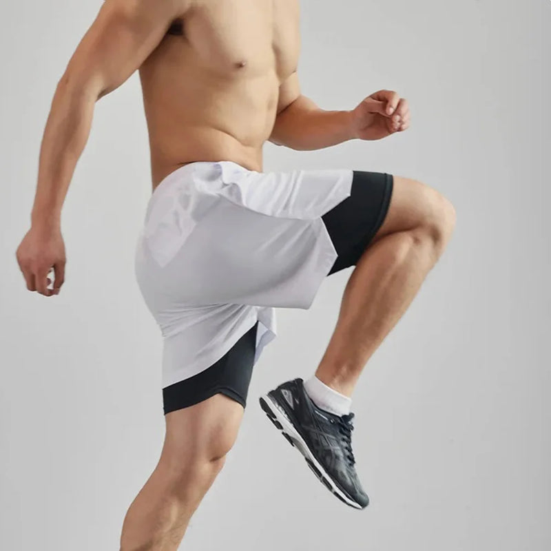 Shorts Masculino 2 em 1 Academia