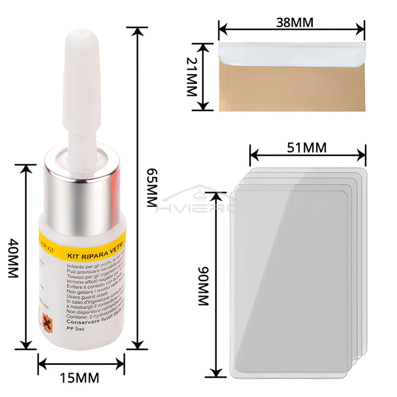 Kit Reparo Para-Brisa e Vidro