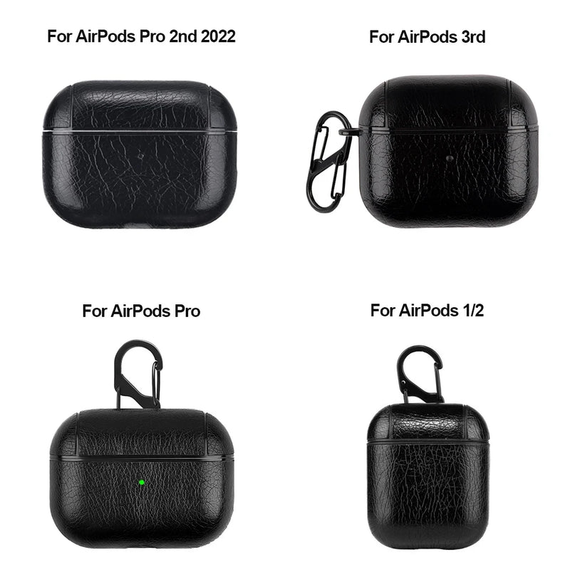 Case de Couro PU Para AirPods